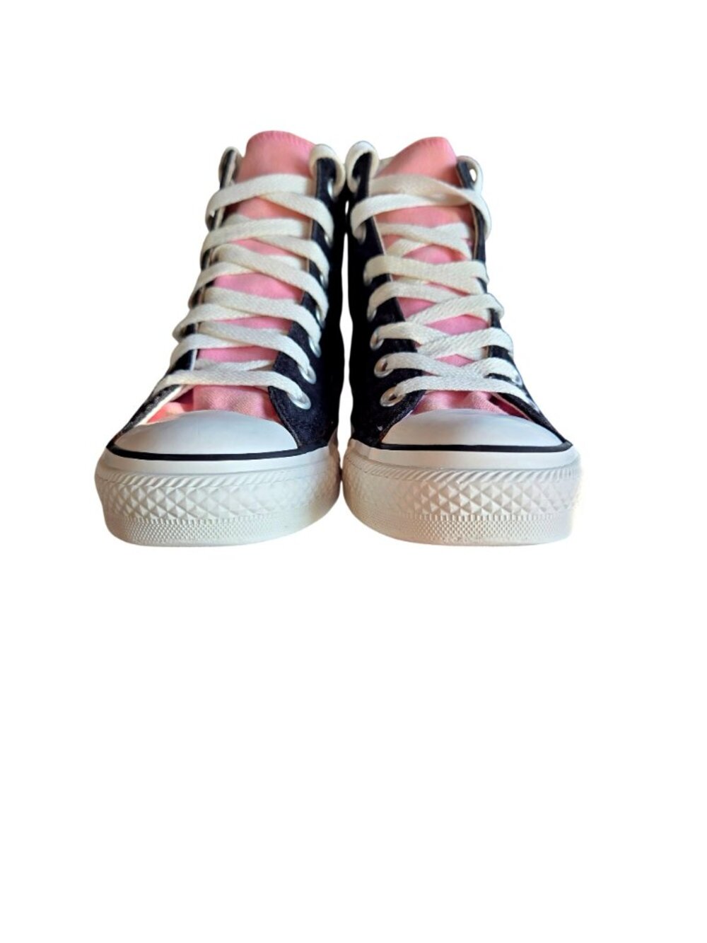 Converse Chuck Taylor All Star Black Pink High Top Sneakers Size 6 - Picture 8 of 11